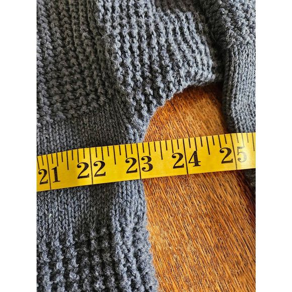 Vintage 90's Thorton Bay Blue Cotton Sweater sz M Navy Men's Fall Winter - Picture 6 of 7